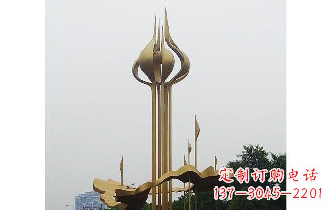 日照莲花雕塑缔造城市精神之家
