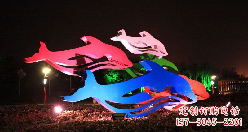 日照海豚雕塑传承海洋文化
