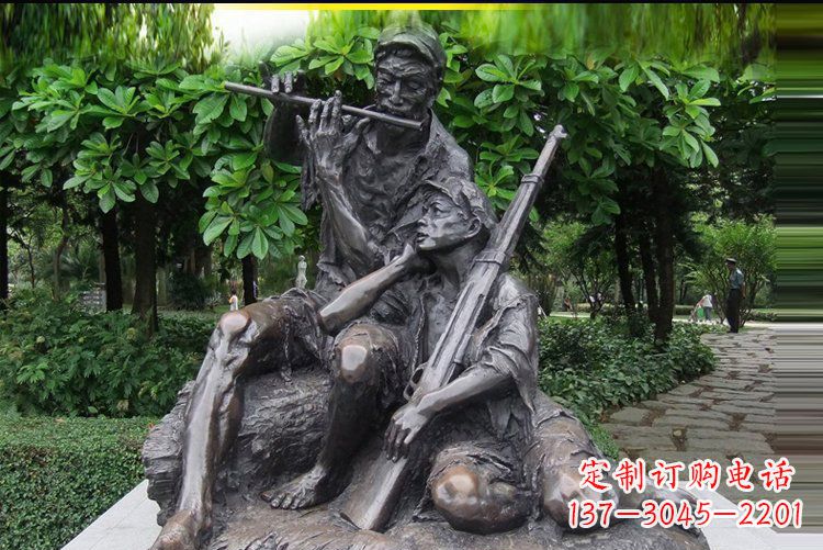 日照红军战士雕塑——抒发军旅情怀