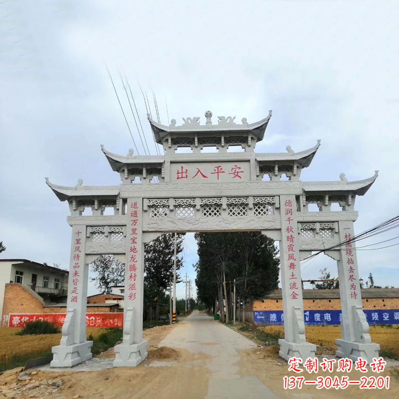 日照石雕牌楼传承民间文化的艺术珍品