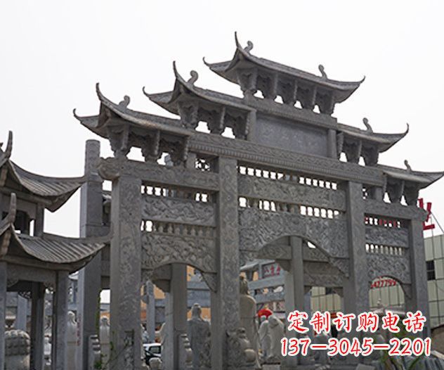 日照牌坊石雕传承传统文化的艺术精品