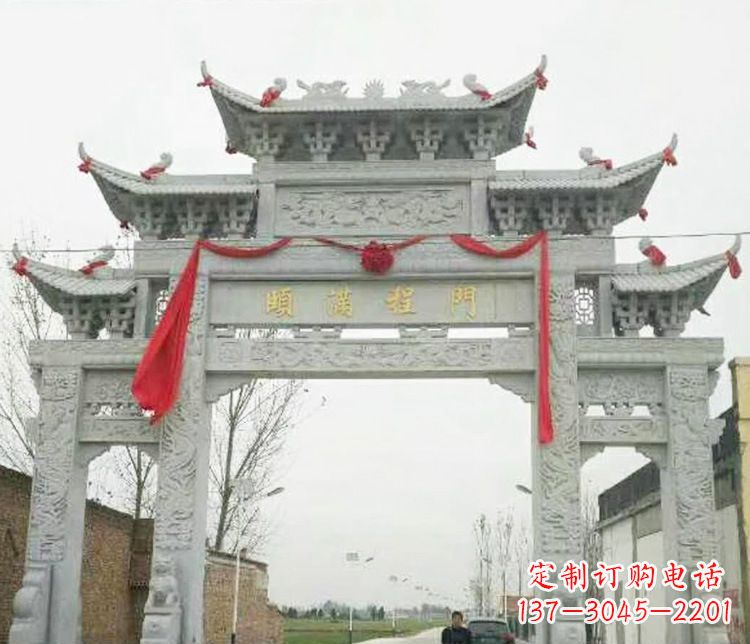 日照牌坊雕塑纪念历史,传承文化