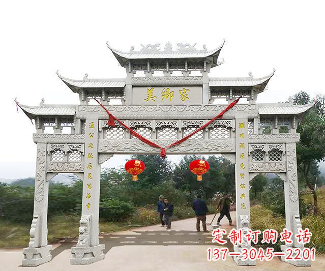 日照牌坊雕塑珍贵的传统文化