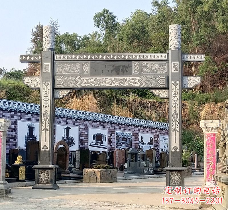 日照古村牌坊雕塑精湛技艺的经典之作