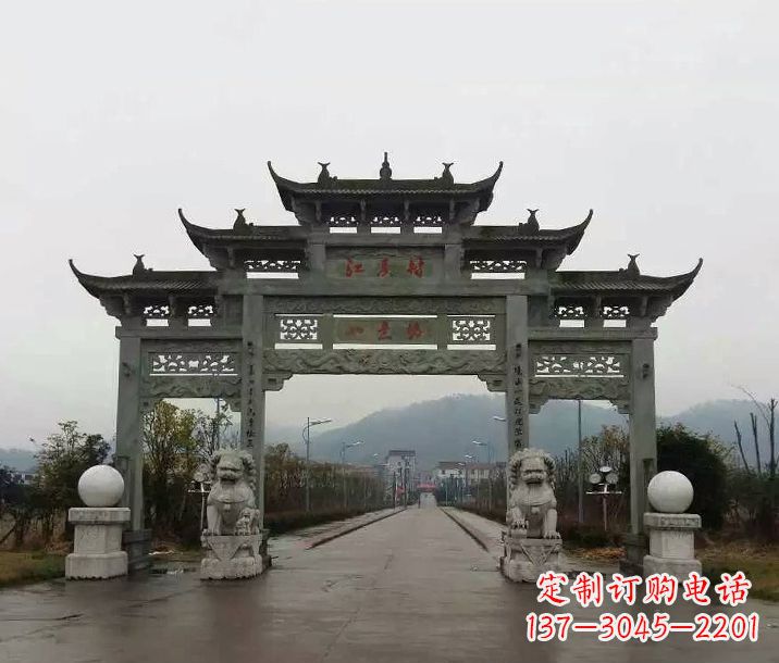 日照牌坊石雕传承民间文化