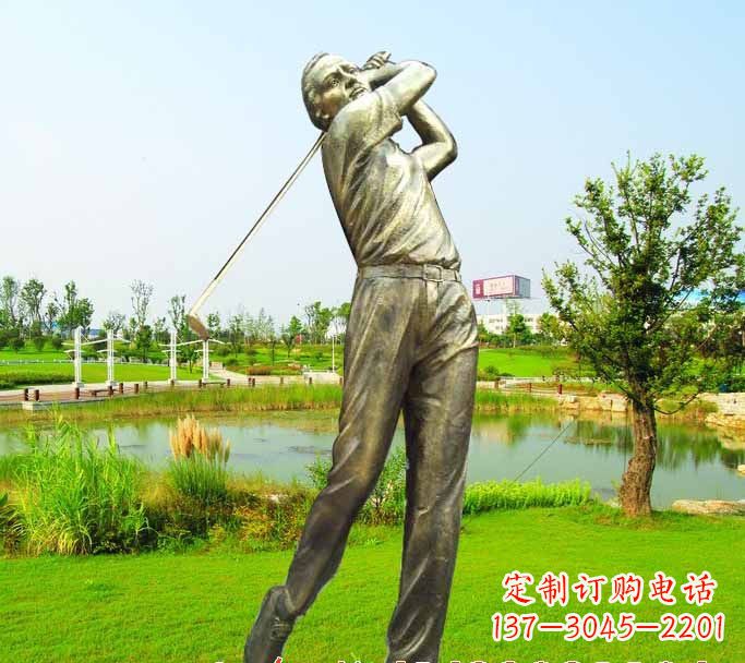 日照高尔夫球雕塑把高尔夫运动熔铸成艺术