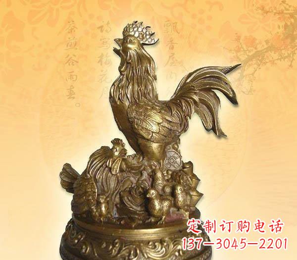 日照传统的公鸡雕塑