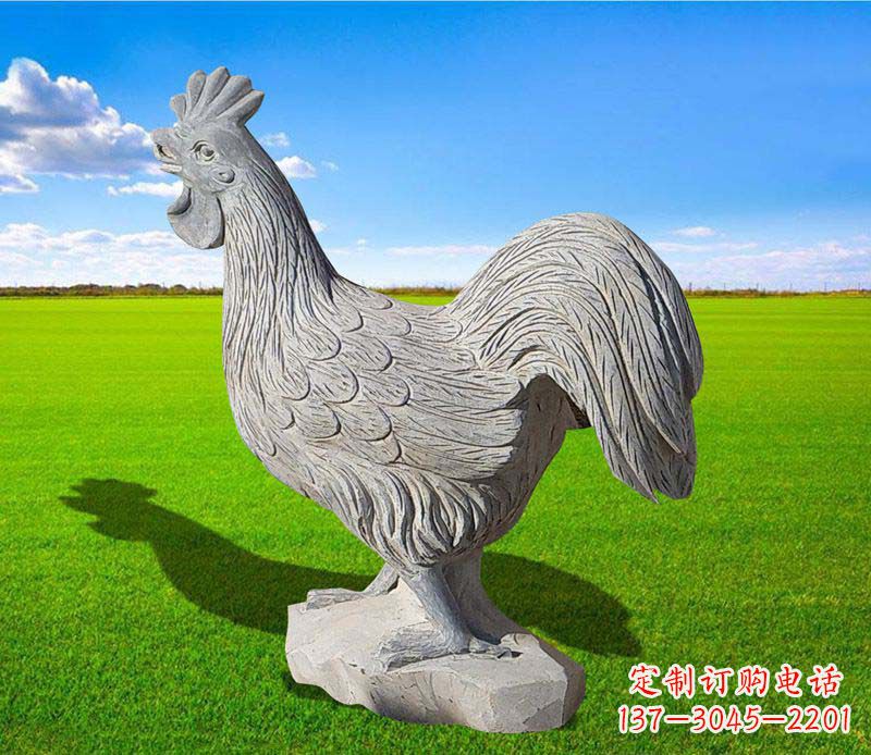日照大理石公鸡雕塑精美的艺术瑰宝