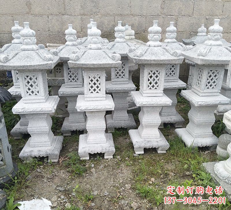 日照精美大理石石灯雕塑