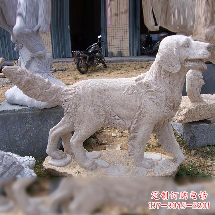 日照大理石狗雕塑——精致的狗雕塑,让你的生活更有趣