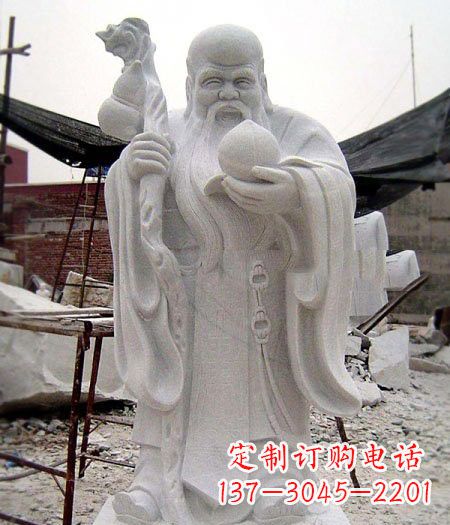 日照大理石寿星雕塑