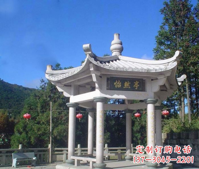 日照精美大理石凉亭雕塑