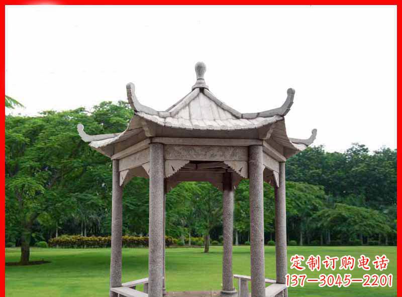日照精致大理石凉亭雕塑