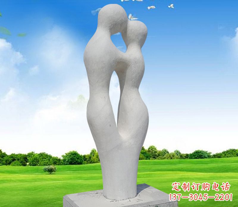 日照情侣石雕,永恒的爱恋