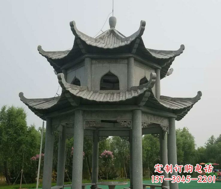 日照精美大理石凉亭石雕