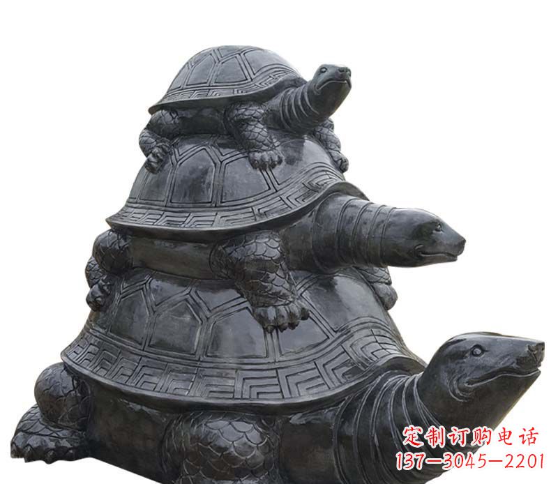 日照高品质大理石乌龟母子石雕