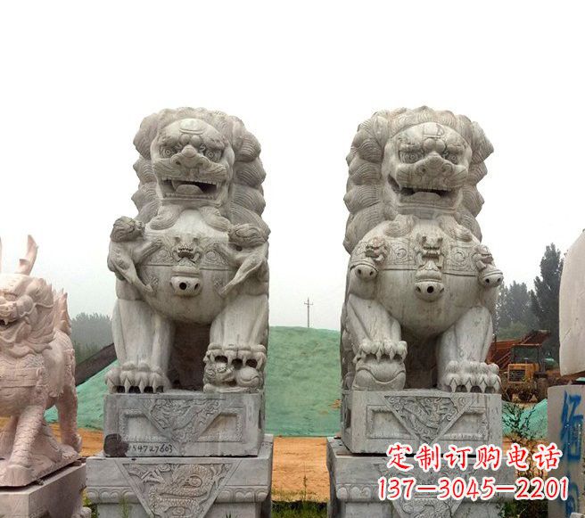 日照传统大理石狮子雕塑
