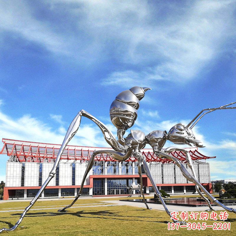 日照大型不锈钢蚂蚁雕塑精工制作，绵延传奇