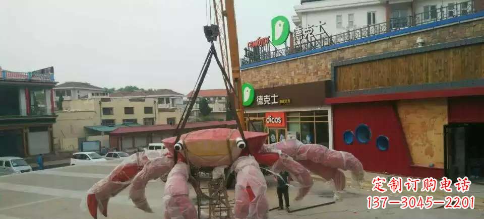 日照11英寸不锈钢螃蟹雕塑