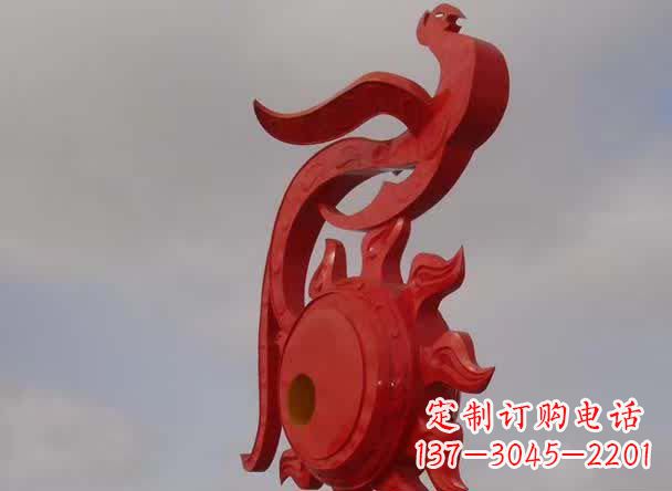 日照精美凤凰不锈钢雕塑