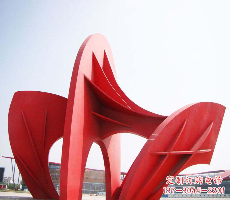 日照大型广场不锈钢抽象拱门雕塑