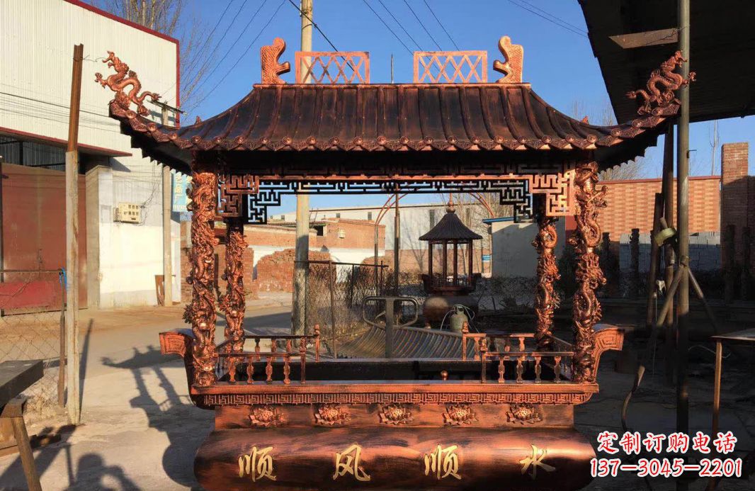 日照大型铜雕香炉