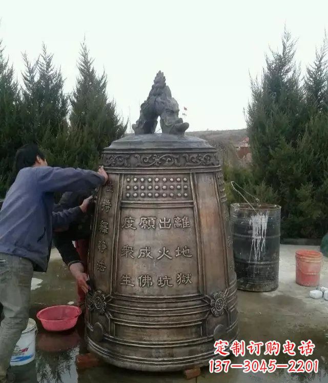 日照大型铜钟寺庙铜雕