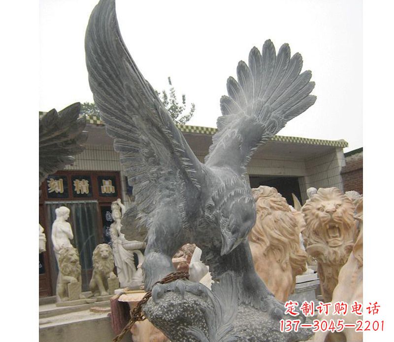 日照大展宏图老鹰石雕