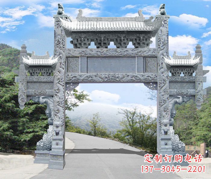 日照精美牌坊雕塑