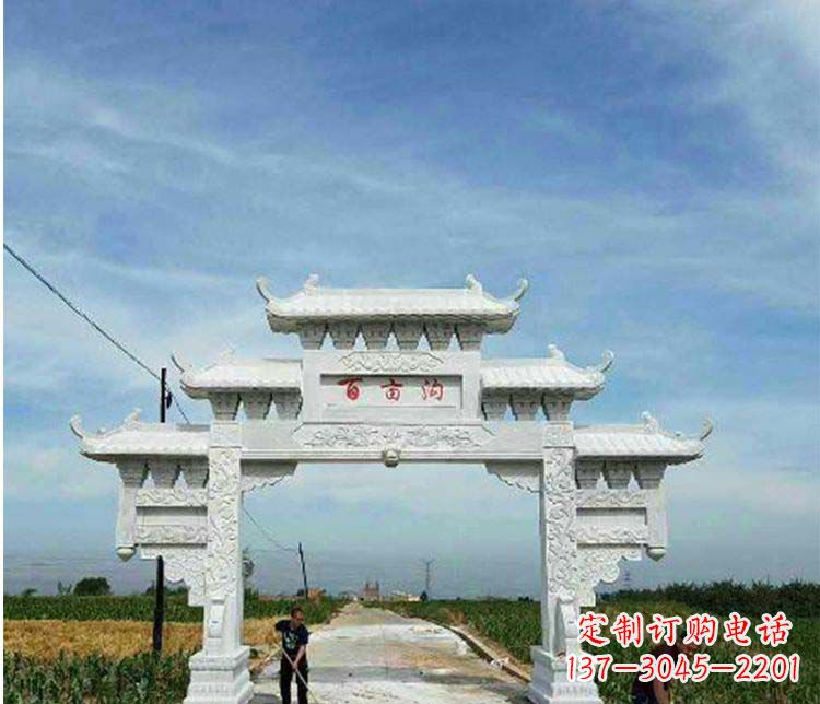 日照西方风格石牌坊石雕