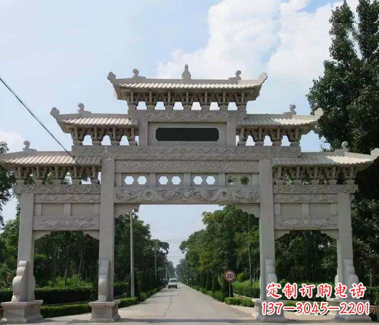 日照定制牌坊雕塑，传承中国传统文化
