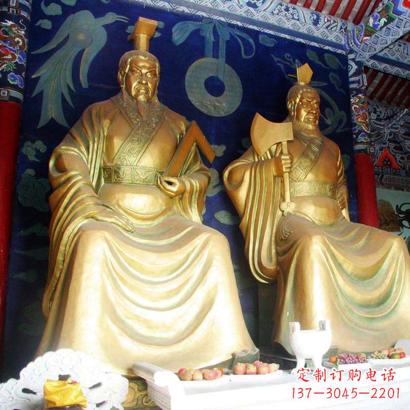 日照帝喾铜雕神像,让你的家居更有气质