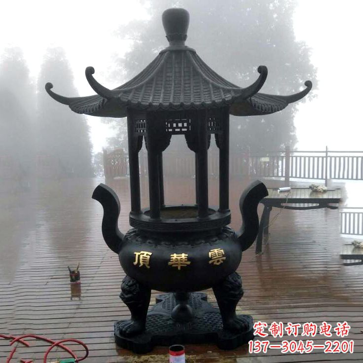 日照雕刻龙的靑铜香炉
