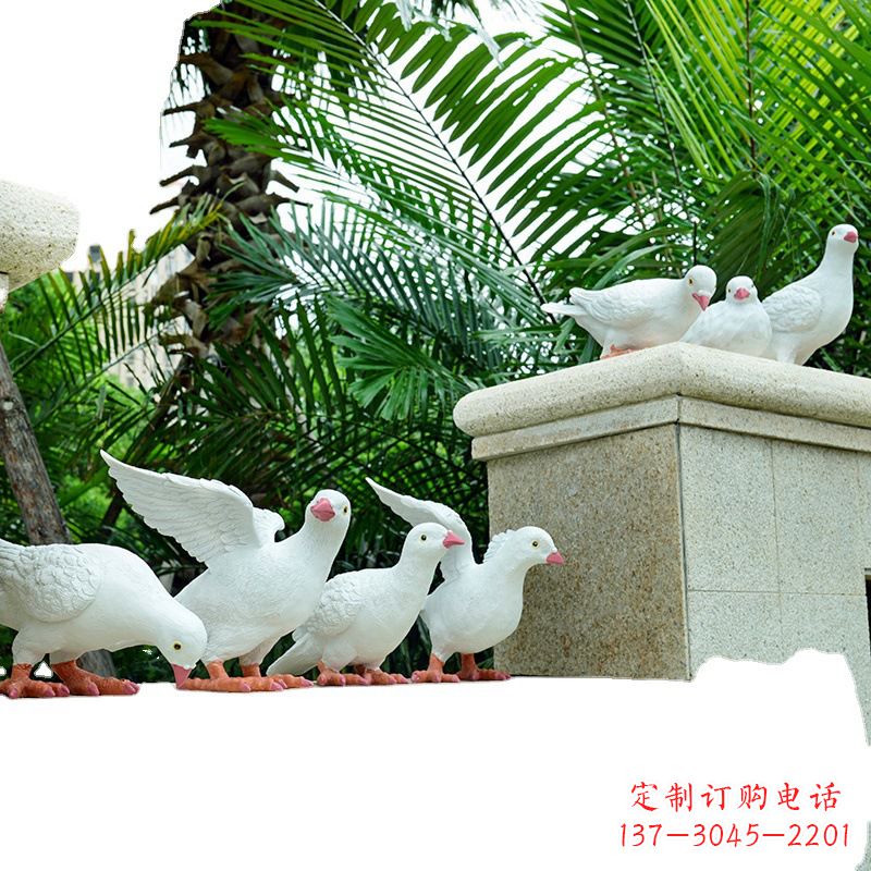 日照精美纯铜鸽子雕塑