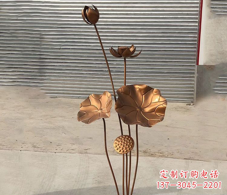日照锻铜不锈钢荷花雕塑