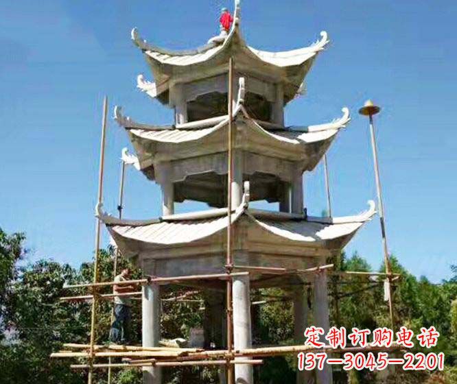 日照精美古典凉亭石雕