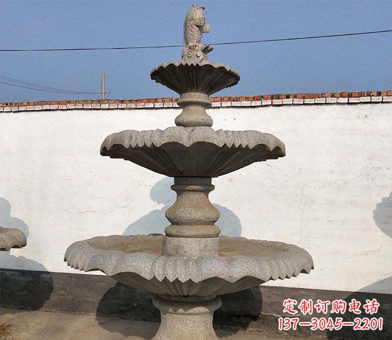 日照多层石质喷泉雕塑