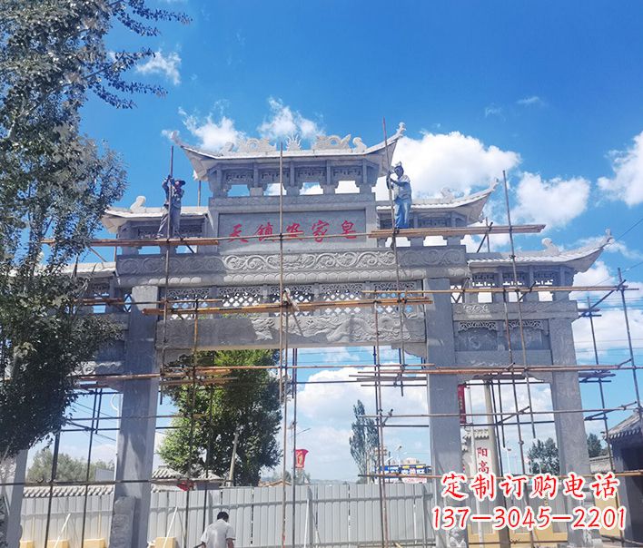 日照牌坊雕塑品质精湛、精致耐看