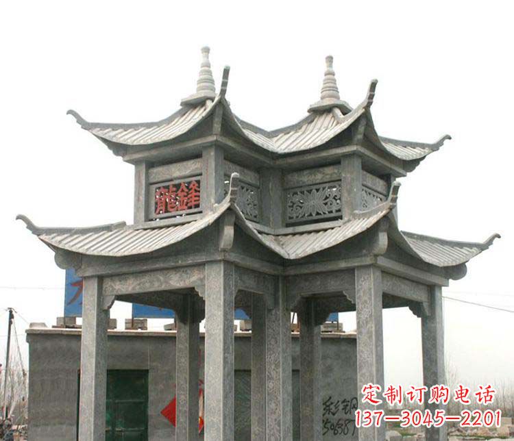 日照仿古凉亭石雕艺术品