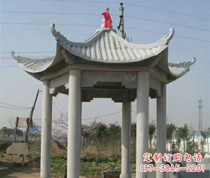日照典雅的仿古凉亭石雕