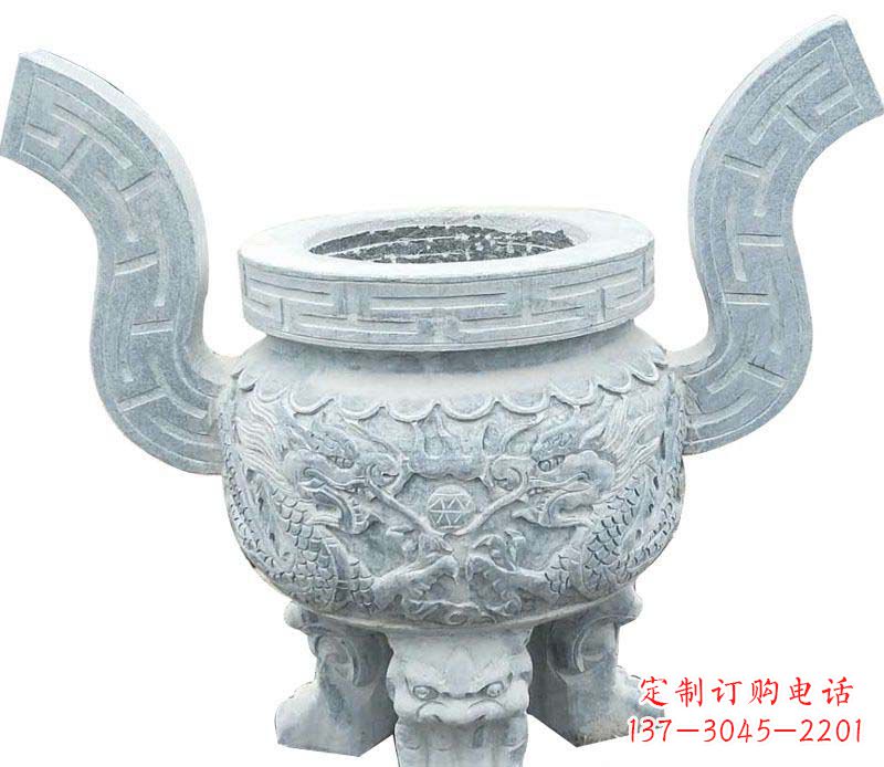 日照精美仿古香炉石雕