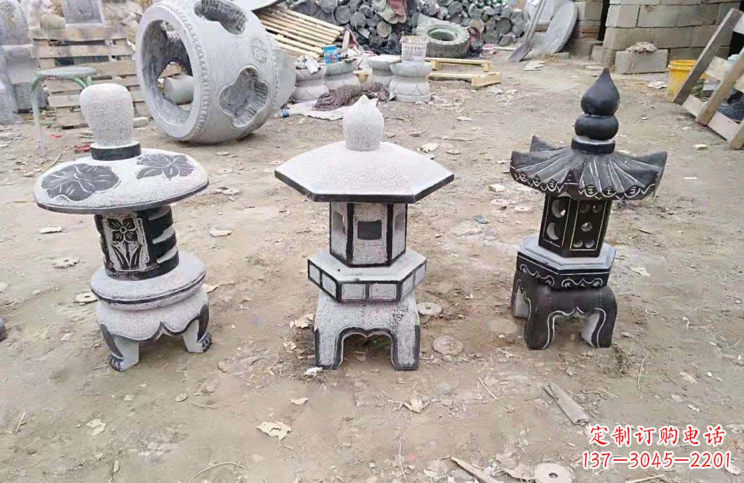 日照仿古石灯雕塑