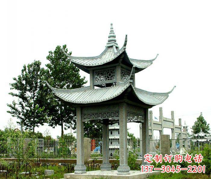 日照仿古双层石雕凉亭