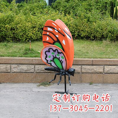 日照高端红色蝴蝶雕塑
