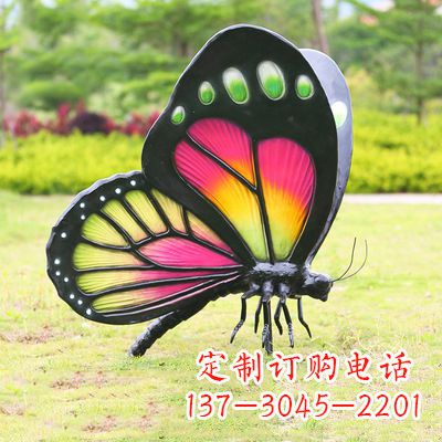 日照仿真蝴蝶_品红色款405x78x110