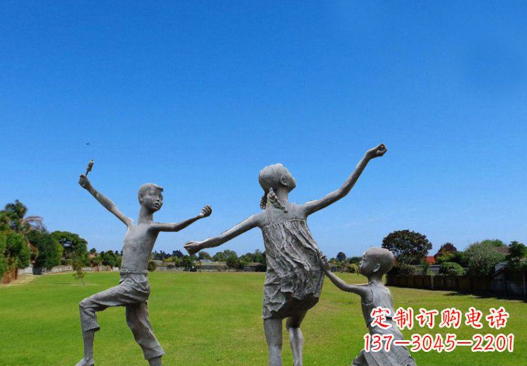 日照精美儿童铜雕