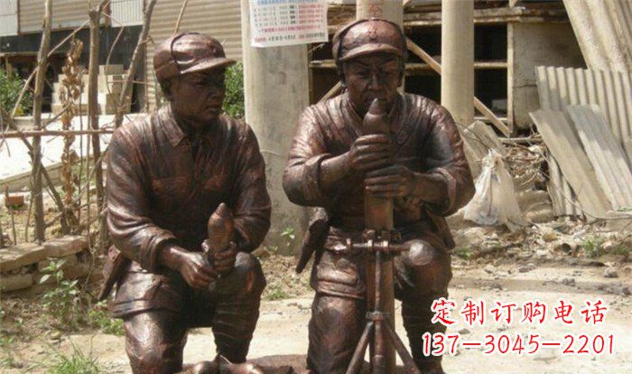 日照英勇勇士铜雕