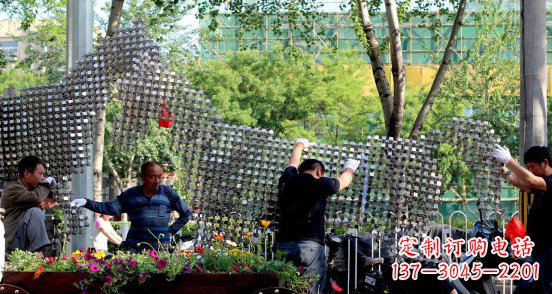 日照中领雕塑 - 动物抽象不锈钢雕塑