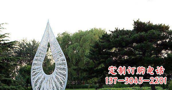 日照精美水滴不锈钢雕塑