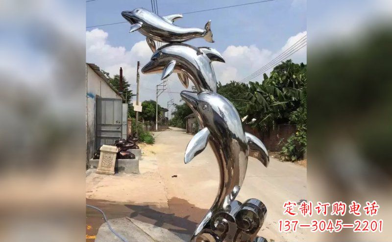 日照产品名称优雅海豚雕塑